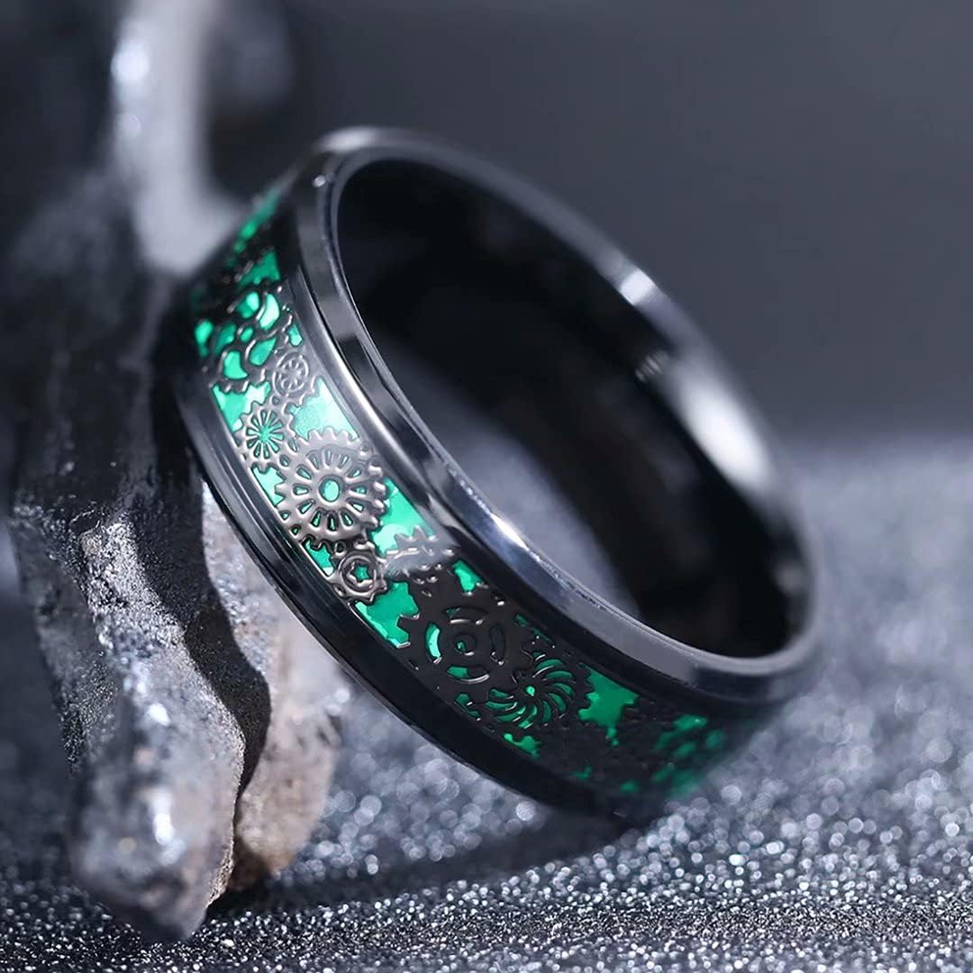 King Will 6mm/8mm Titanium Stainless Steel Ring for Men Wedding Band for Men Women Engagement Ring Comfort Fit