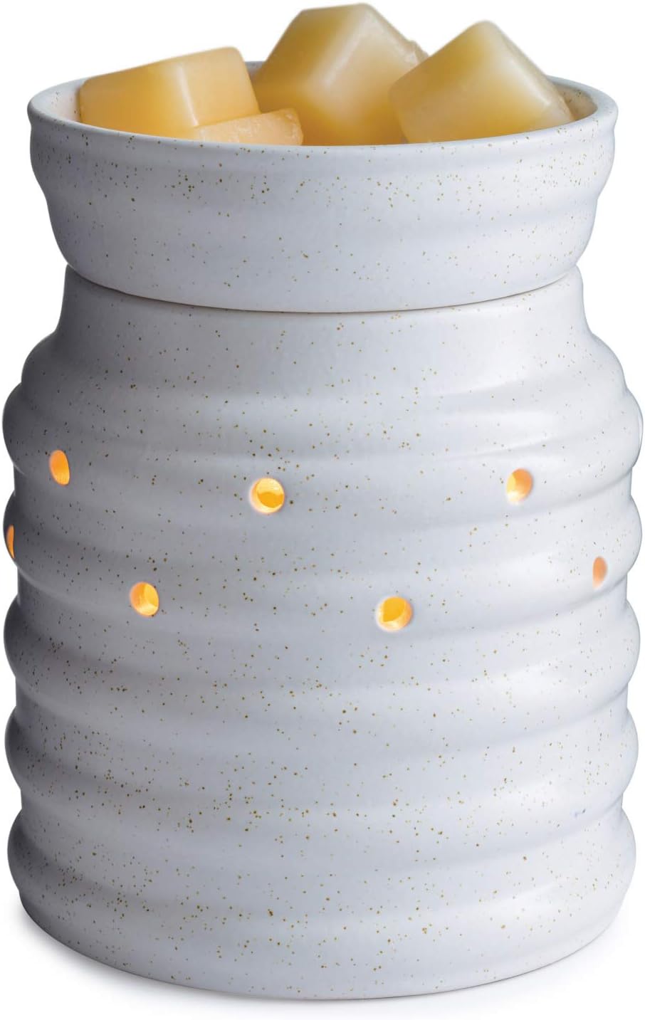 CANDLE WARMERS ETC. Illumination Fragrance Warmer- Light-Up Warmer for Warming Scented Candle Wax Melts and Tarts or Fragrance Oils to Freshen Room, Gothic Skull