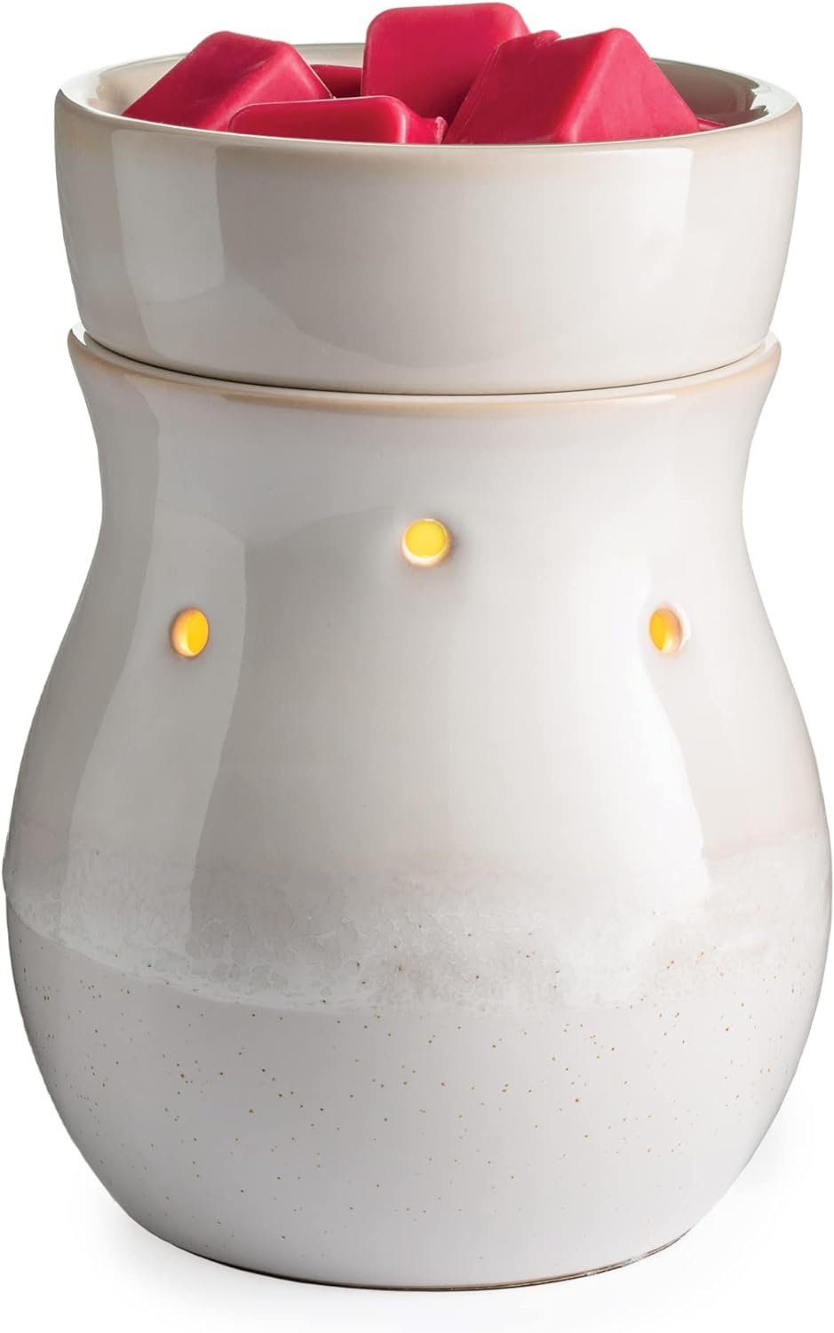 CANDLE WARMERS ETC. Illumination Fragrance Warmer- Light-Up Warmer for Warming Scented Candle Wax Melts and Tarts or Fragrance Oils to Freshen Room, Gothic Skull