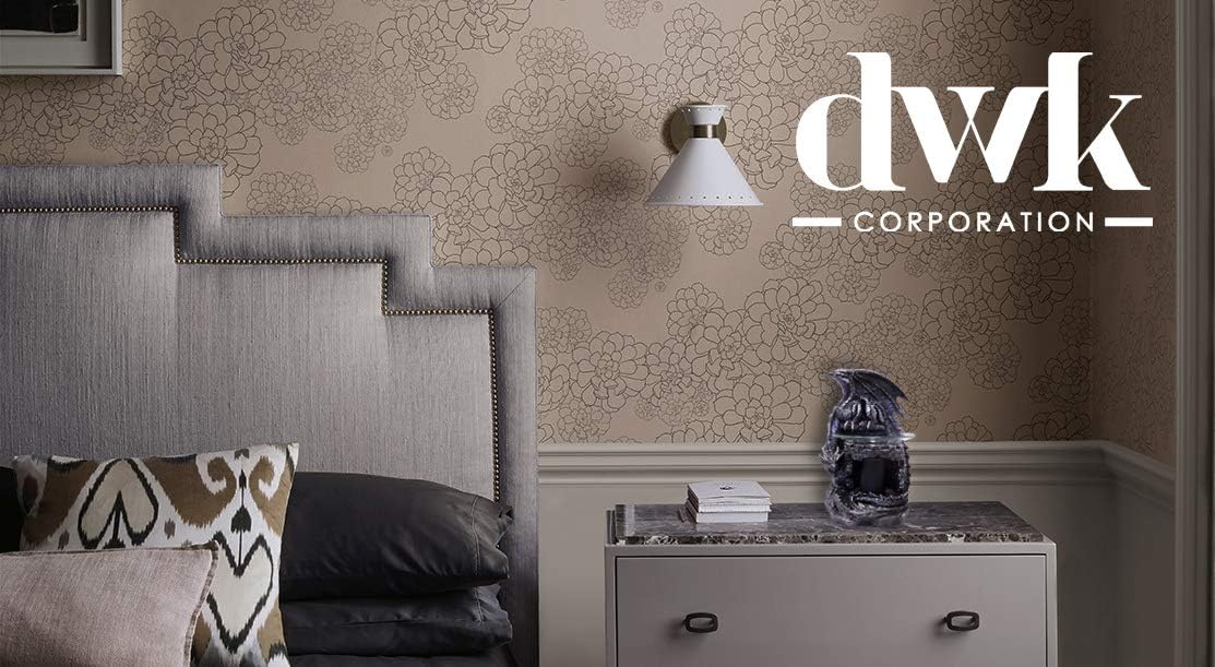 DWK - Fragrance of The Fierce - Mythical Gothic Dragon Castle Guardian Wax Melt Warmer Oil Burner Aromatherapy Lamp Home Decor Accent, Antique Black Pewter Finish, 9-inch