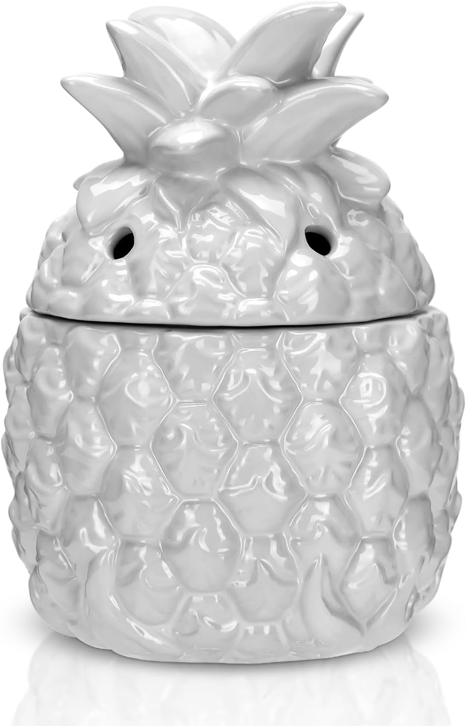 STAR MOON Ceramic Skull Wax Melt Warmer Electric Scentsy Warmer Home Fragrance Oil Diffuser Wax Melter Burner for Home Decor/Office/Living Room,Ideal Gifts,Two Bulbs Packed- Resurgent Skull