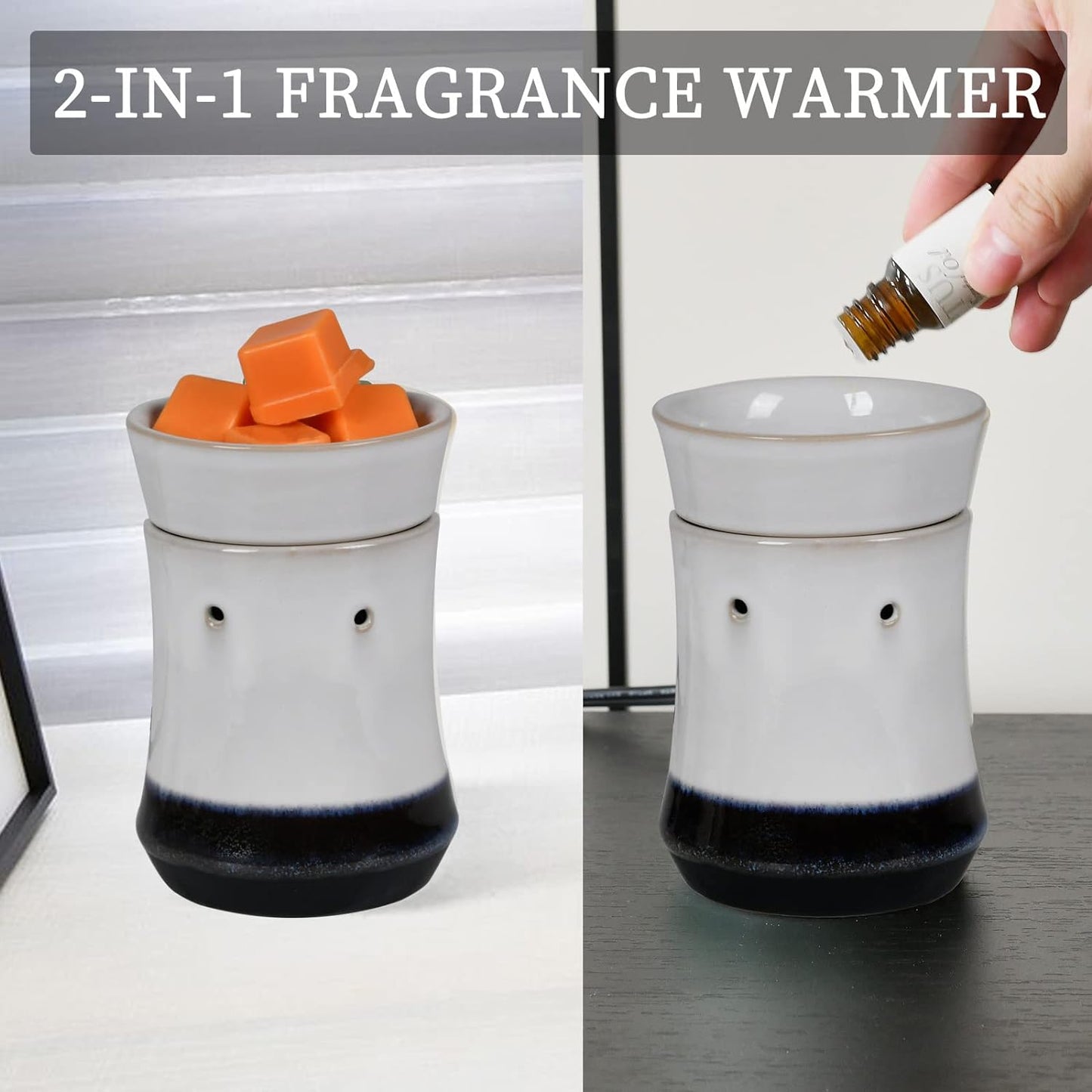 Metal Wax Warmer Electric,Wax melt Warmer,Candle Wax Burner, Candle Warmer,Candle Melter,for Home Office Décor and Gifts for Holiday(Moon/Flower Fairy)…