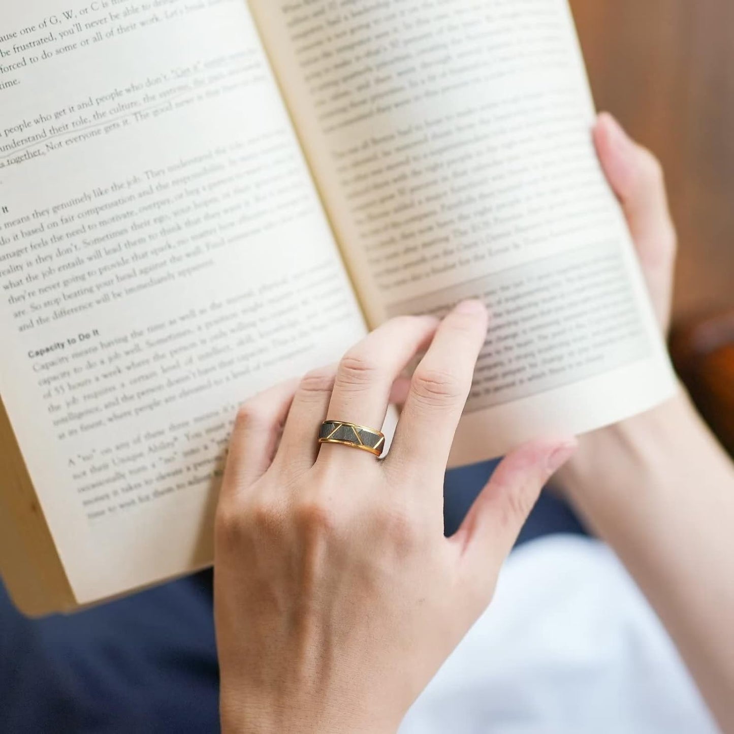 King Will 8mm Men's Tungsten Carbide Silver/Gold/Rose Gold Ring Gold Domed High Polished/Grooved/Faceted/Sandstone Sticker Inlay Step Edge Comfort Fit Wedding Ring