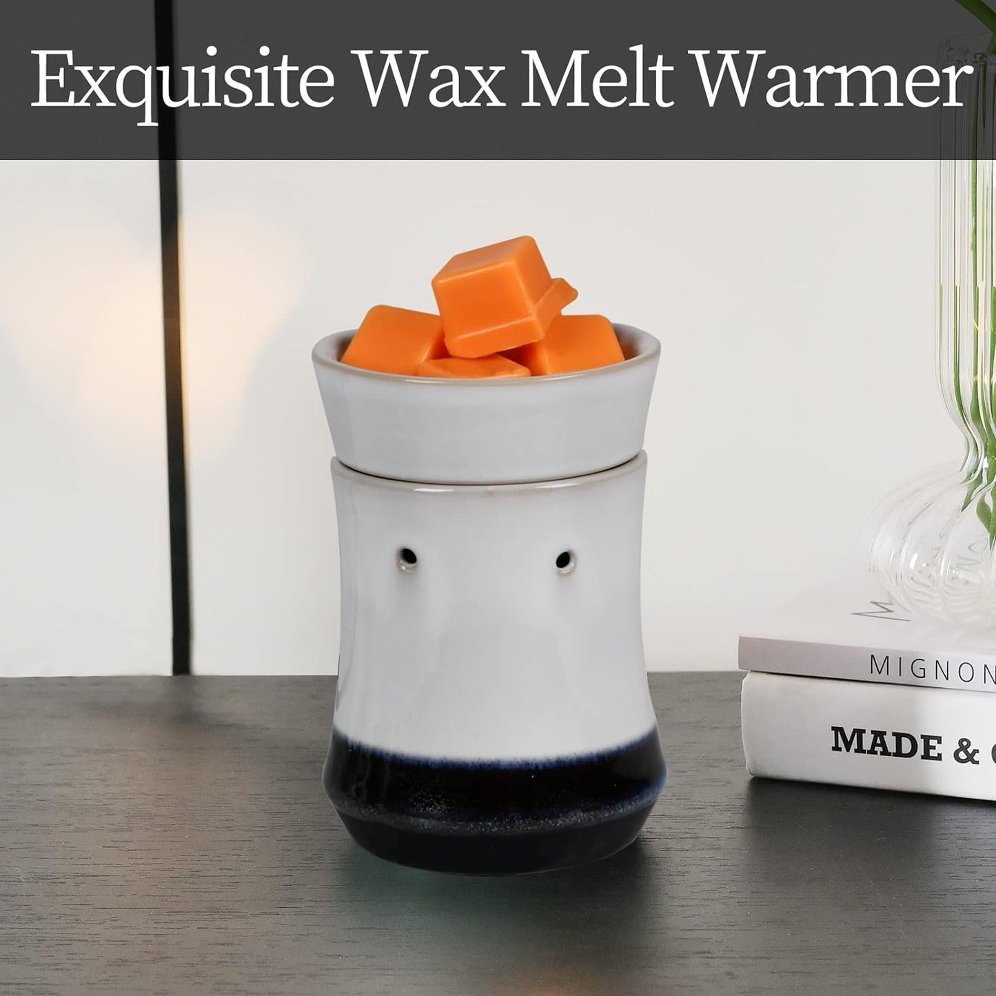 Metal Wax Warmer Electric,Wax melt Warmer,Candle Wax Burner, Candle Warmer,Candle Melter,for Home Office Décor and Gifts for Holiday(Moon/Flower Fairy)…