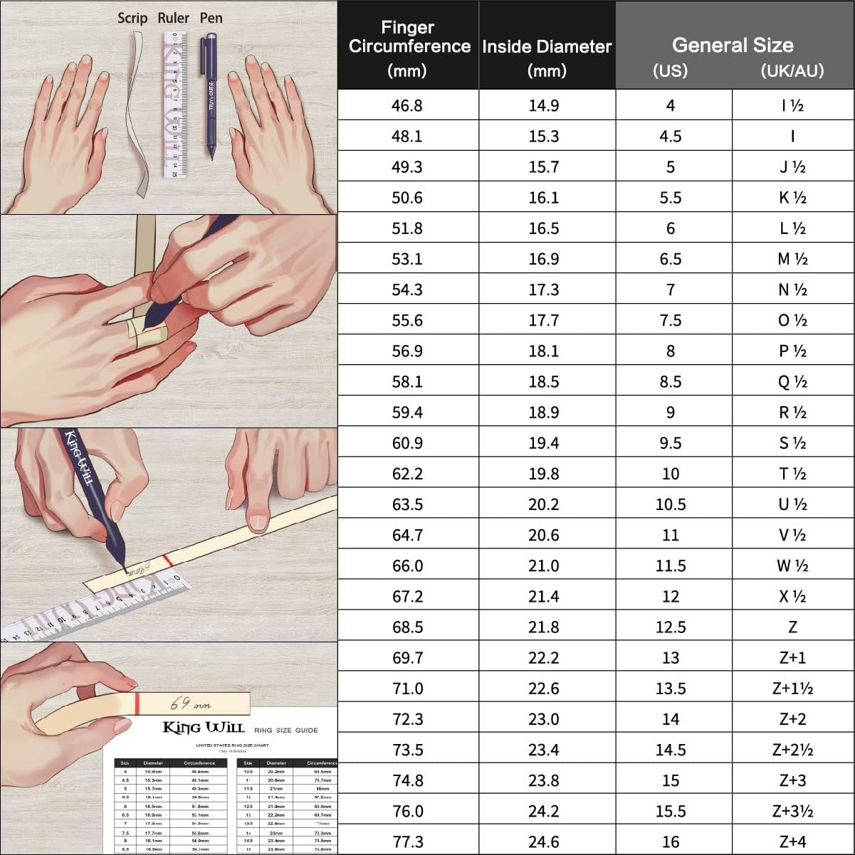King Will 8mm Wood/Red Opal/Gold Foils/Purple Meteorite Inlaid Black Tungsten Carbide Rings Wedding Band Brushed Hammered Men’s Engagement Ring Comfort Fit for Men Women