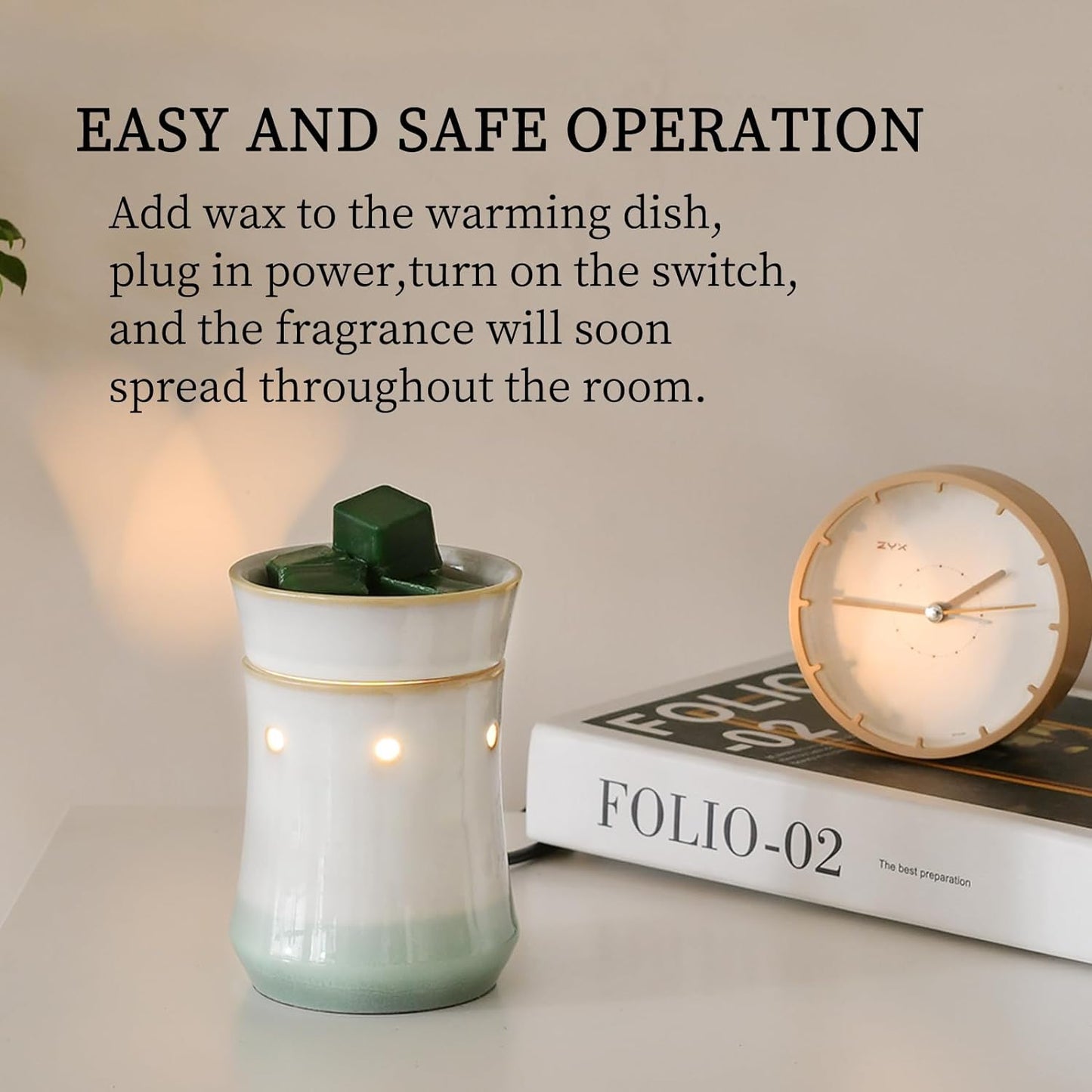 Metal Wax Warmer Electric,Wax melt Warmer,Candle Wax Burner, Candle Warmer,Candle Melter,for Home Office Décor and Gifts for Holiday(Moon/Flower Fairy)…