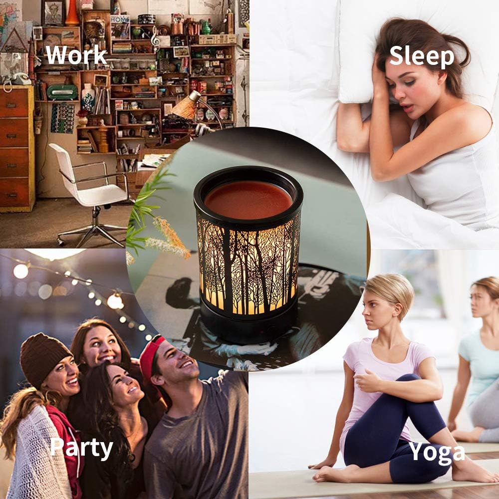 Hituiter Electric Wax Melt Warmer Fragrance Warmer for Scented Wax Melts Classic t Design Home Accessories (Forest animals)