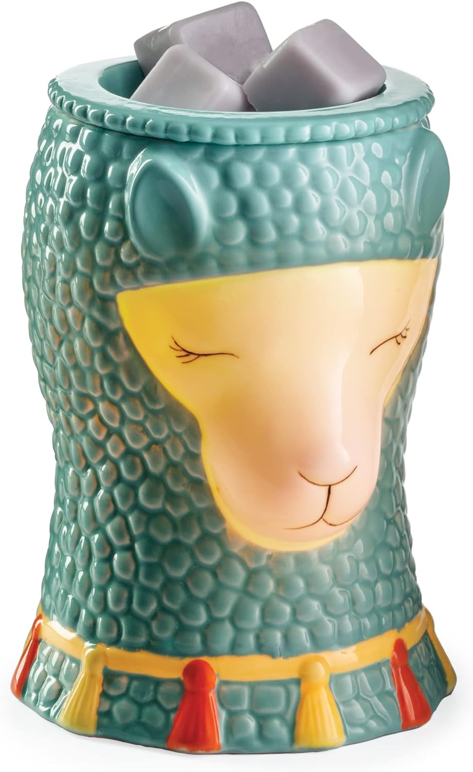 CANDLE WARMERS ETC. Illumination Fragrance Warmer- Light-Up Warmer for Warming Scented Candle Wax Melts and Tarts or Fragrance Oils to Freshen Room, Gothic Skull