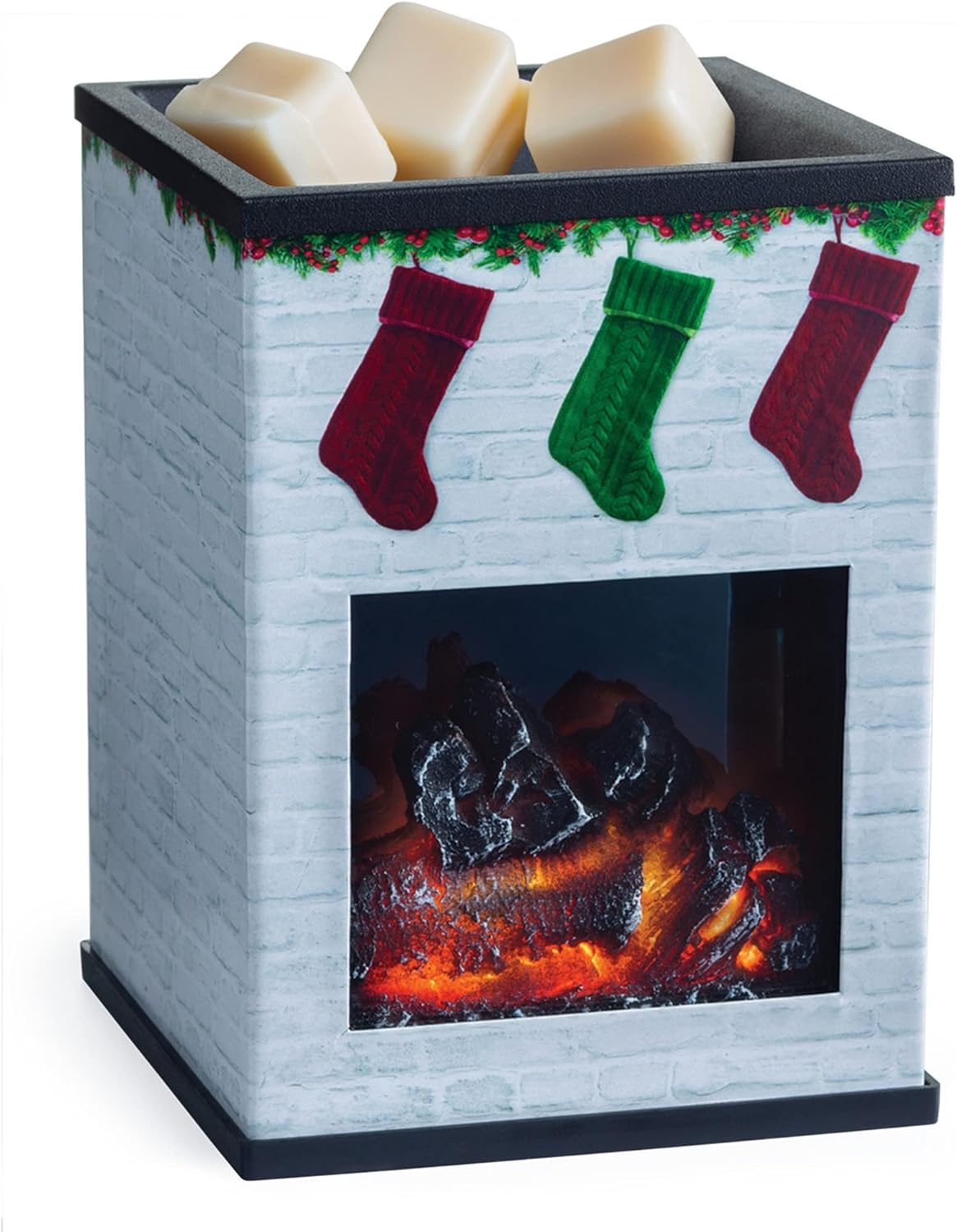 CANDLE WARMERS ETC. Illumination Fragrance Warmer- Light-Up Warmer for Warming Scented Candle Wax Melts and Tarts or Fragrance Oils to Freshen Room, Gothic Skull