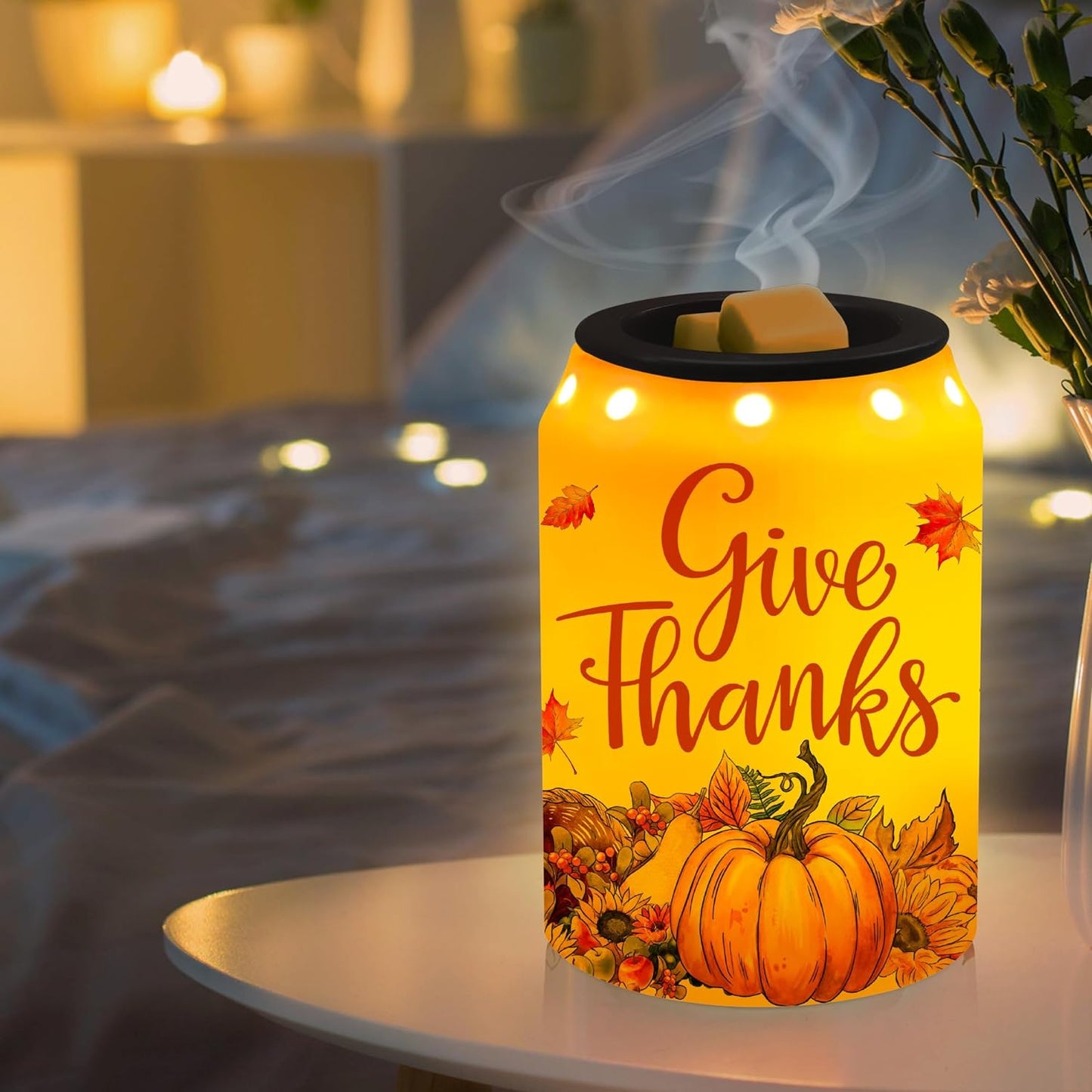 Gnomes Christmas Wax Warmer, Ceramic Wax Melt Warmer for Scented Wax Scent Oil Candle, Electric Scentsy Warmer Christmas Decorations for Living Room Kitchen Bathroom Home, Unique Women Relaxing Gifts