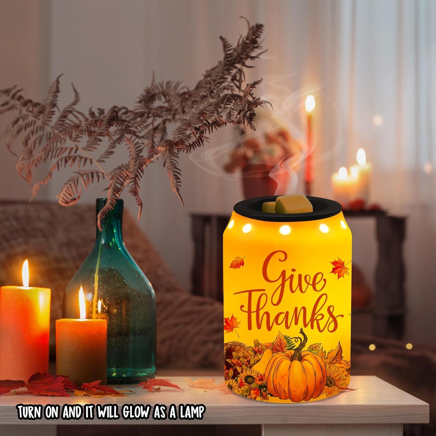 Gnomes Christmas Wax Warmer, Ceramic Wax Melt Warmer for Scented Wax Scent Oil Candle, Electric Scentsy Warmer Christmas Decorations for Living Room Kitchen Bathroom Home, Unique Women Relaxing Gifts