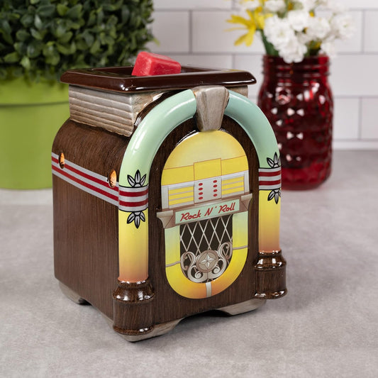 Scentsationals Vintage Collection - Scented Wax Warmer - Retro Travel Wax Cube Melter & Burner - Electric Fragrance Home Air Freshener Gift (Juke Box)