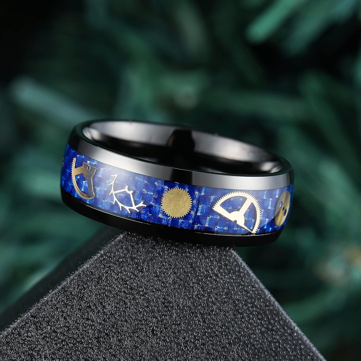 King Will 6mm/8mm Titanium Stainless Steel Ring for Men Wedding Band for Men Women Engagement Ring Comfort Fit