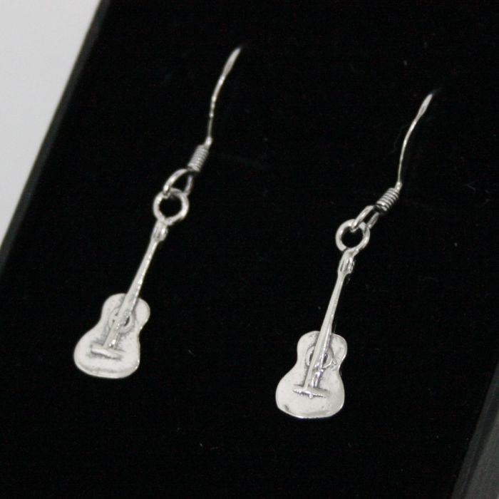 Steel Guitar Pick Earrings