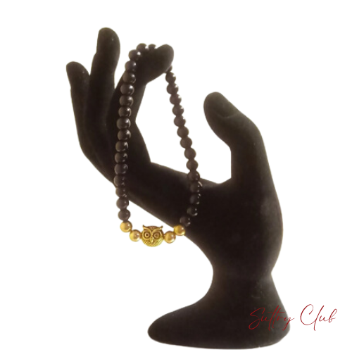 Alpha Owl Hematite And Obsidian Bracelet