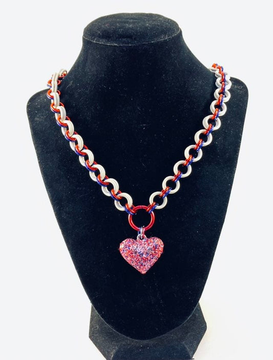American Grafitti Sub Heart Discreet Daytime Choker