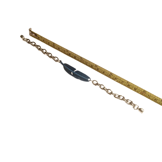 American Heritage Feather And Steel Bracelet