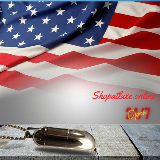 American Military Dog Tag Necklace