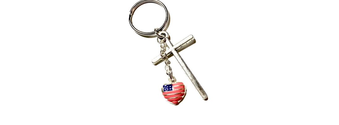 Americana Faith Custom Keyring