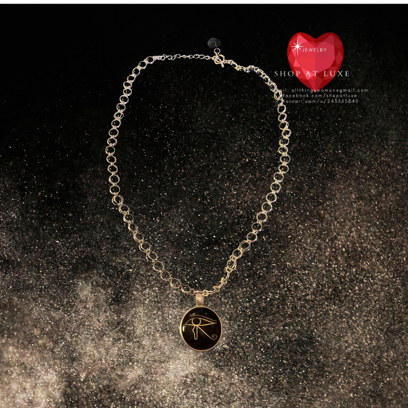 Eye of Horus Beaded Chainmaille Necklace