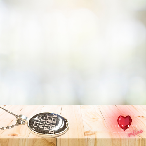 CTRL ALT-RIGHT DELETE PROTEST NECKLACE