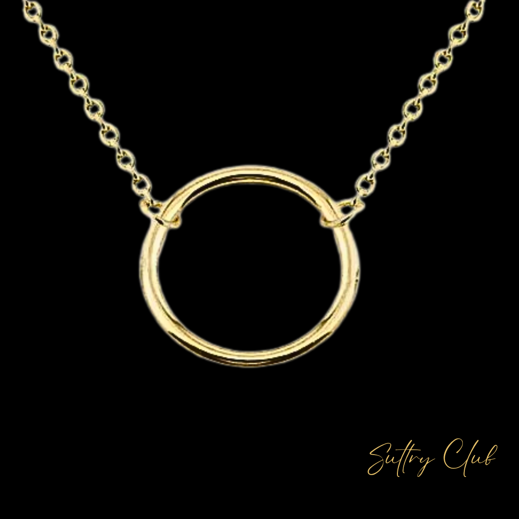 Discreet Daytime Open Circle Necklace
