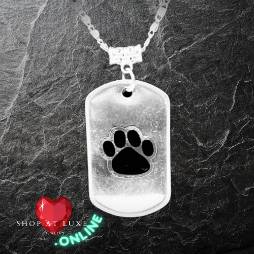 Dog Love Unipaw Doggie Tag Necklace