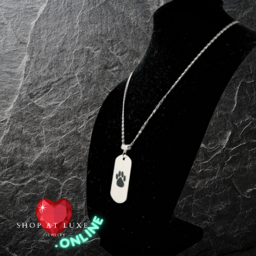 Dog Love Unipaw Doggie Tag Necklace