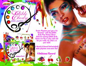 Edible Body Paints 4 Pack Box