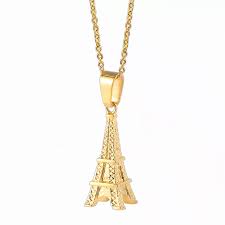 Eiffel Tower Silver Necklace