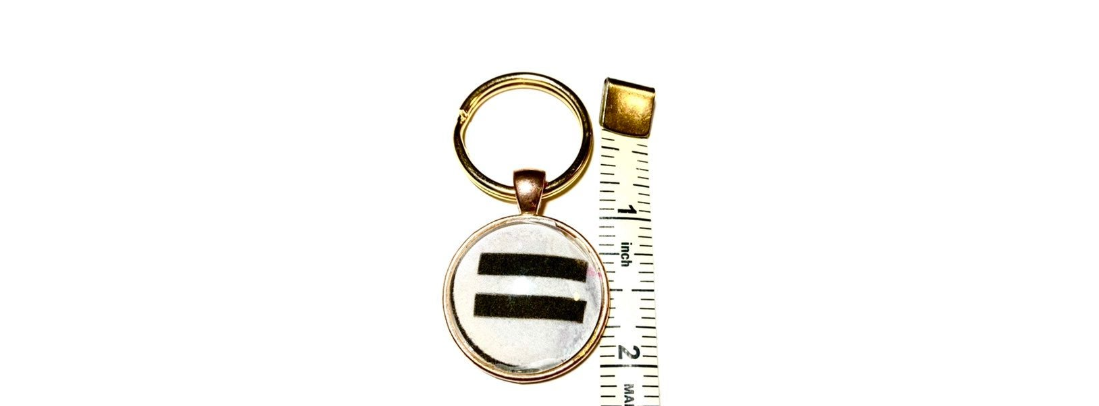 Equality Equals Sign Original Keychain