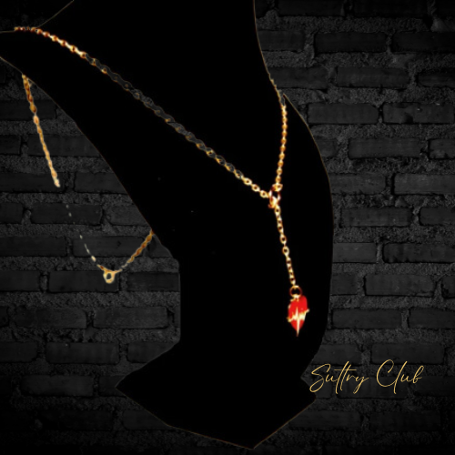 Feel My Pulse Rose Gold Lariat Necklace