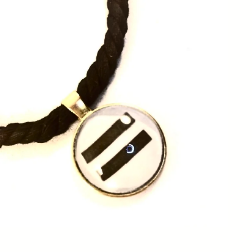 Equality Cabochon Twisted Textile Bracelet