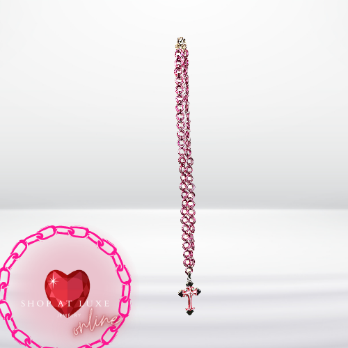 Gothic Cross Princess Chainmaille Necklace