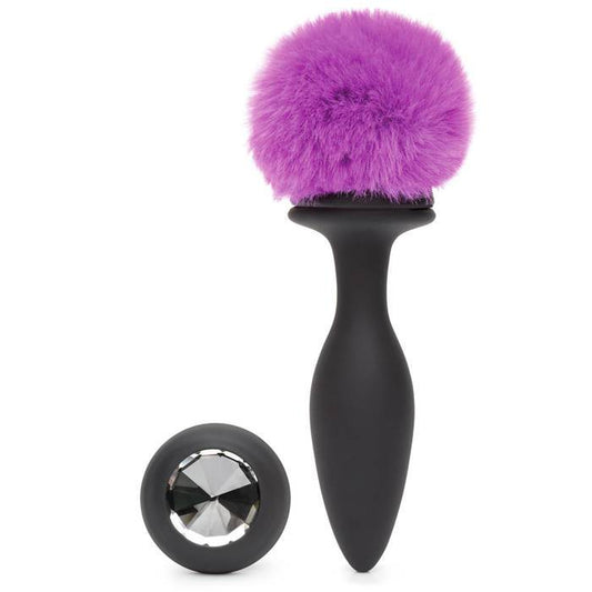 Happy Rabbit Medium Vibrating Bunny Tail Butt Plug