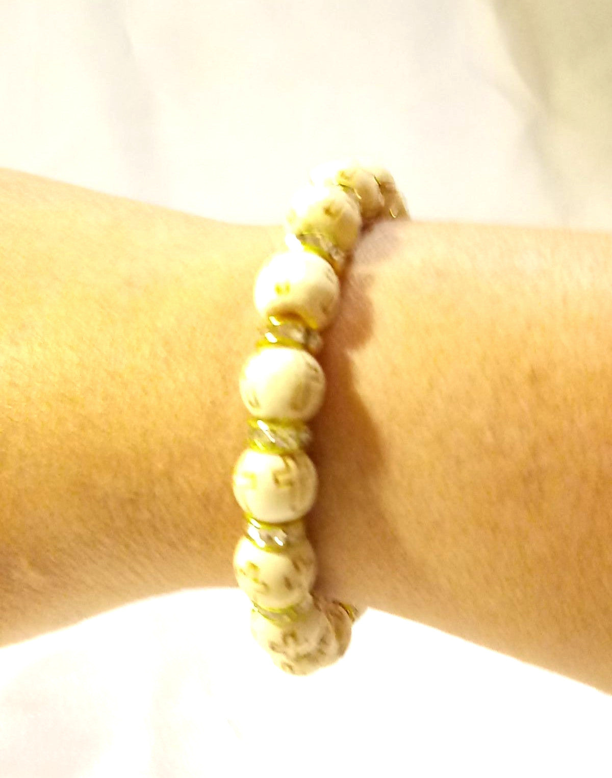 Inked Wooden Cross Minimalist Bracelet