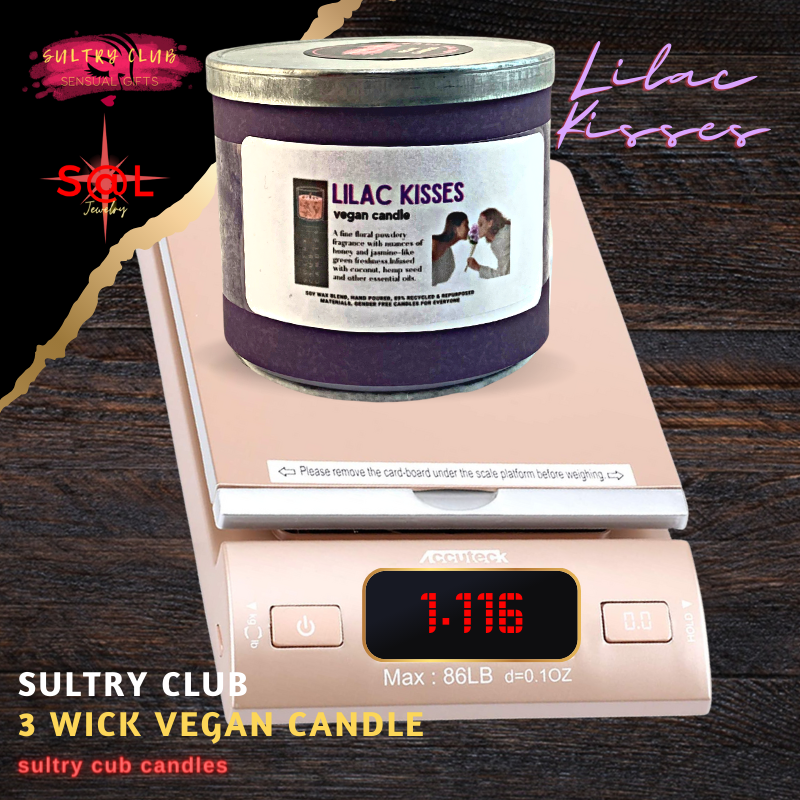 LILAC KISSES 16 Oz 3 Wick Candle
