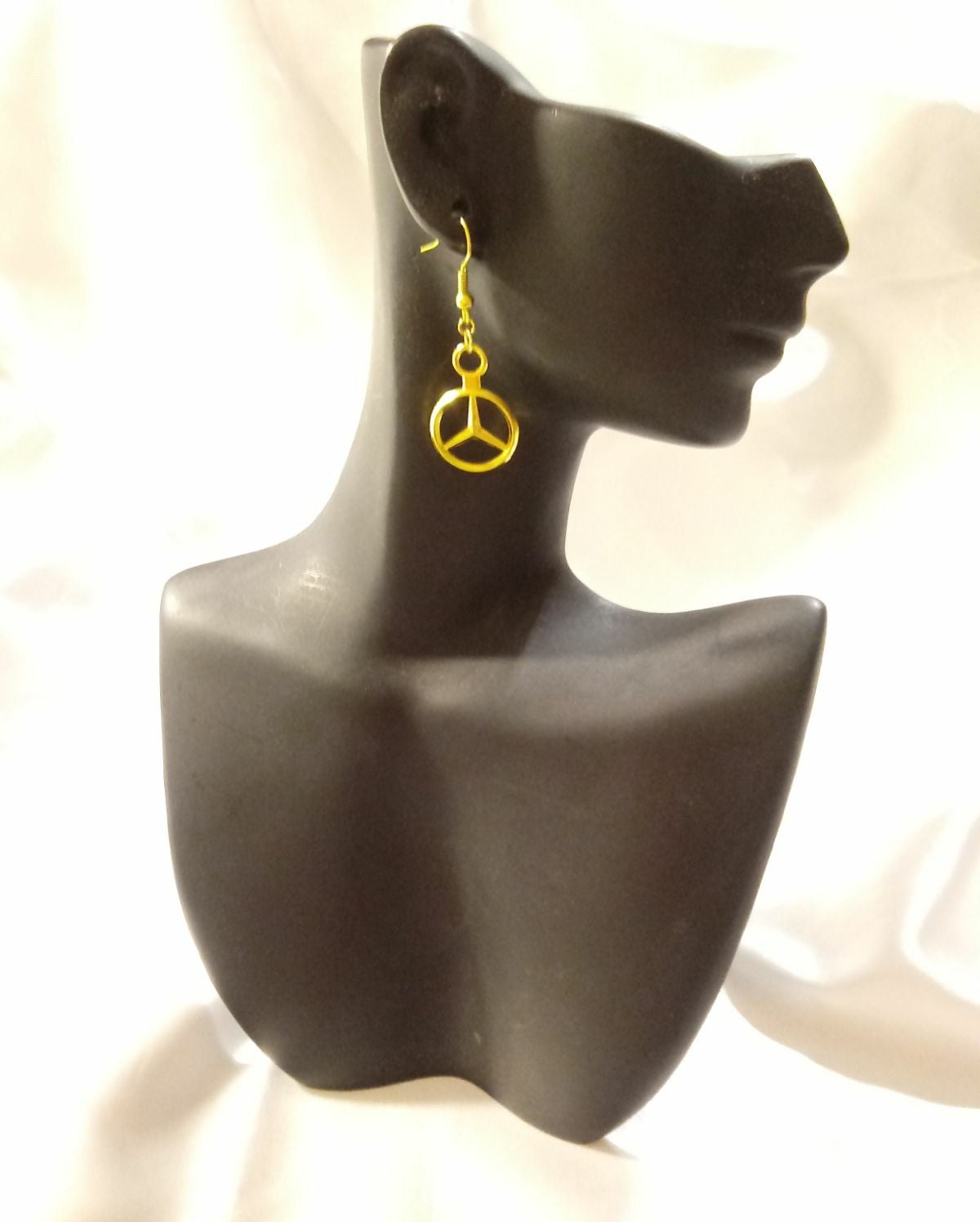 Mercedes Benz Logo Earrings