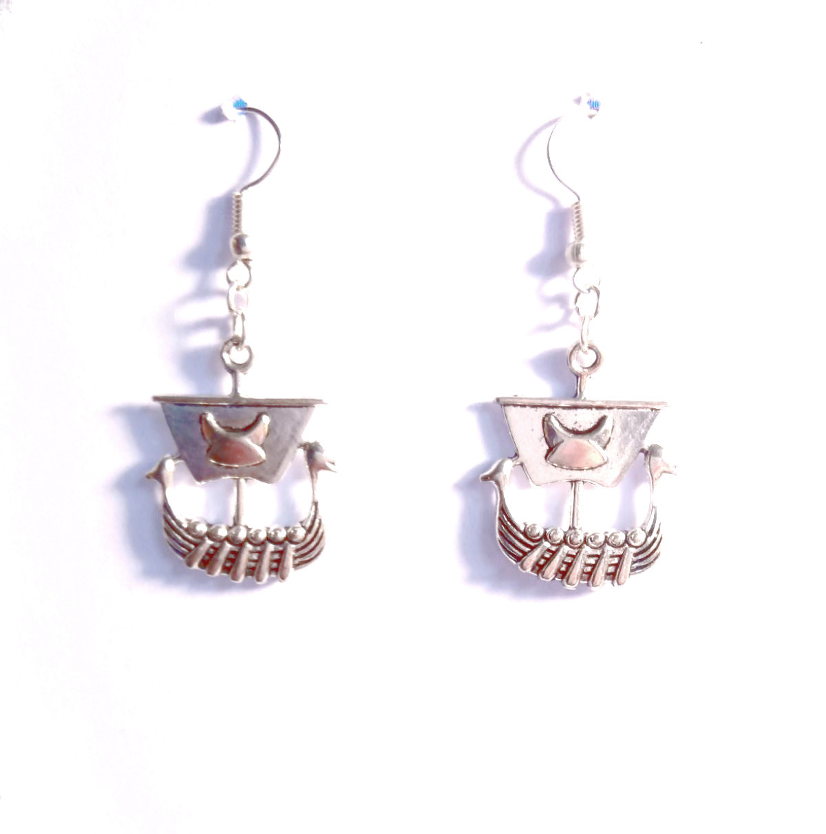 Mini Viking Nordic Ship Earrings