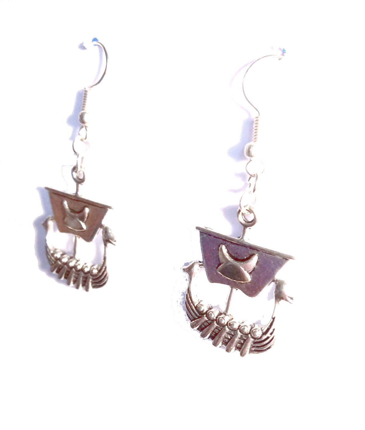 Mini Viking Nordic Ship Earrings