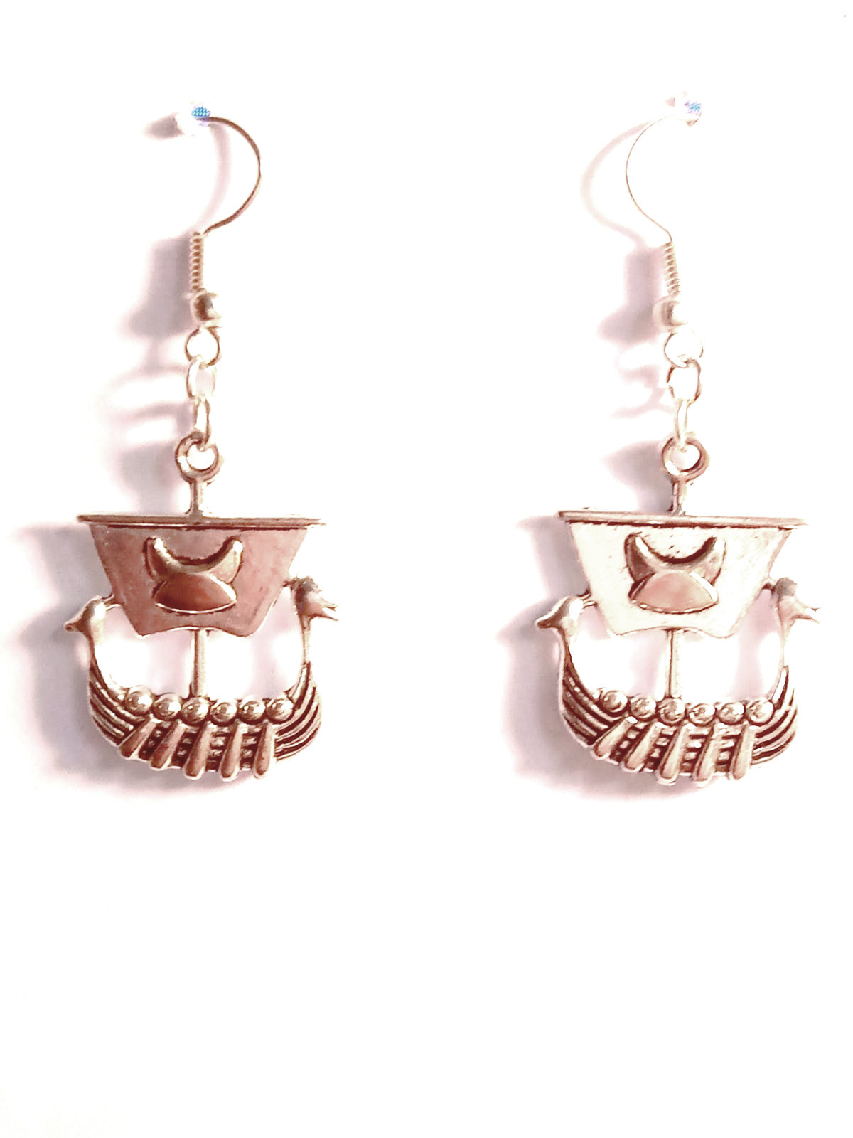 Mini Viking Nordic Ship Earrings