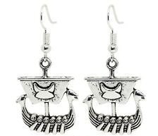 Mini Viking Nordic Ship Earrings