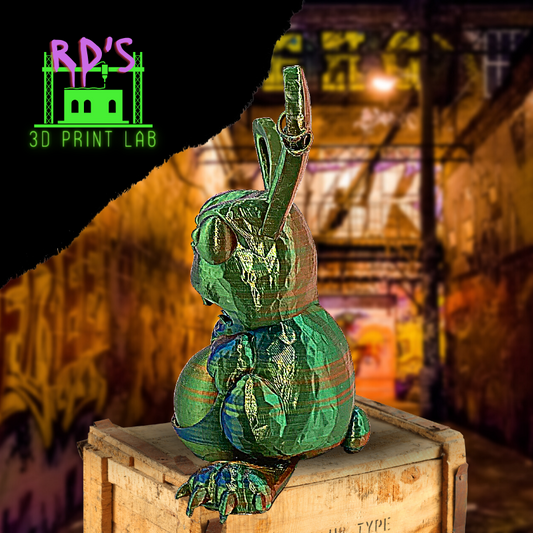 NOT YOUR AVERAGE BUNNY (MULTICOLORED METALLIC) 3D PRINT WITH SECRET COMPARTMENT