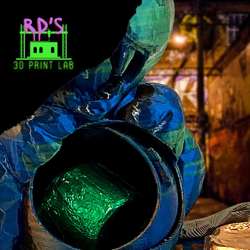 NOT YOUR AVERAGE BUNNY (MULTICOLORED METALLIC) 3D PRINT WITH SECRET COMPARTMENT