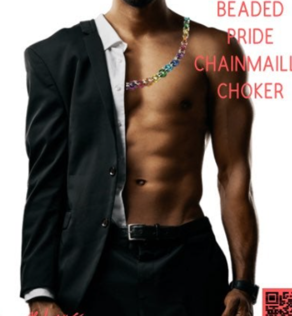 Pride Wear Beaded Chainmaille Choker Necklace