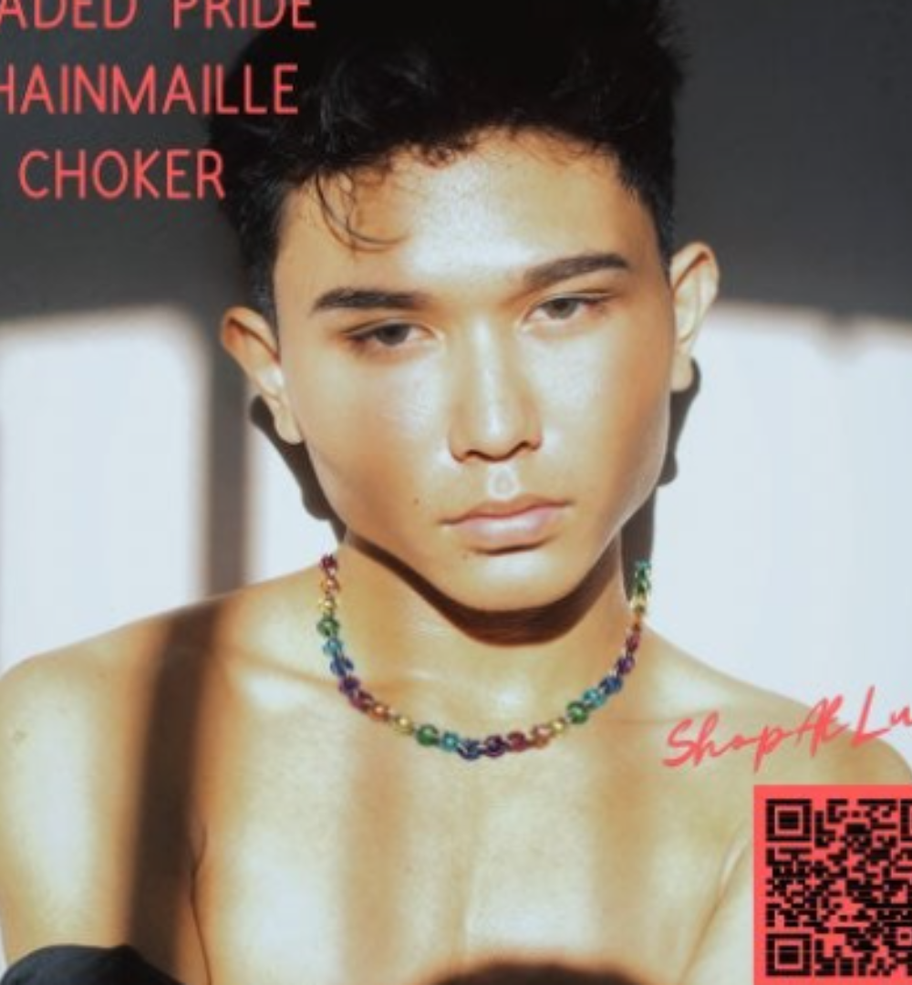 Pride Wear Beaded Chainmaille Choker Necklace