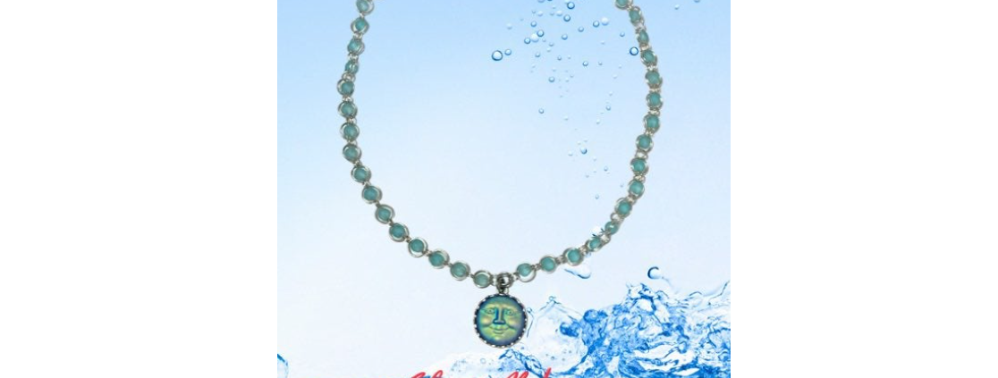 Resort Wear Beaded Chainmaille Choker Necklace