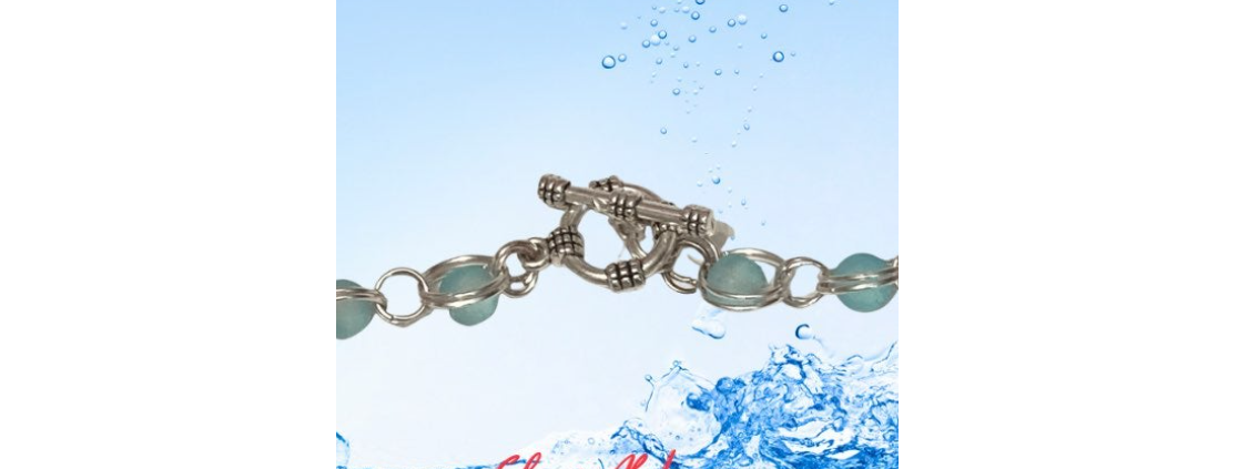 Resort Wear Beaded Chainmaille Choker Necklace
