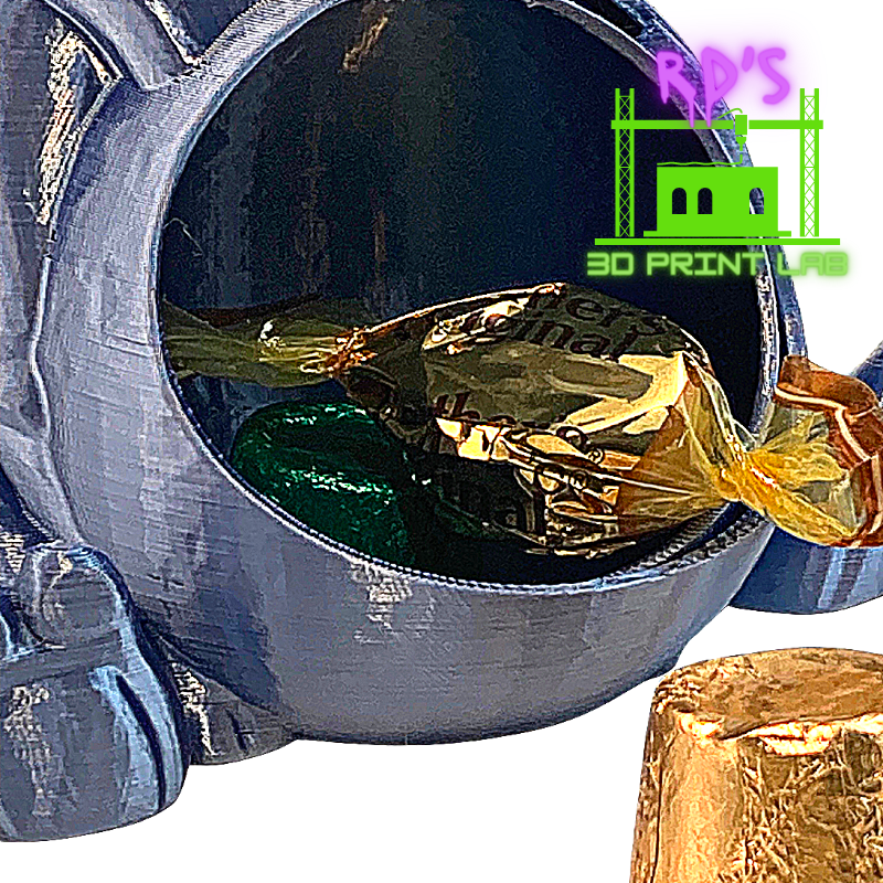 SILVER RHINOSAURUS WITH SECRET COMPARTMENT 3D PRINTED FIGURE (METALLIC)