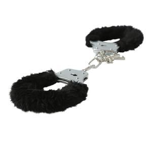 Sex & Mischief Furry Handcuffs Black